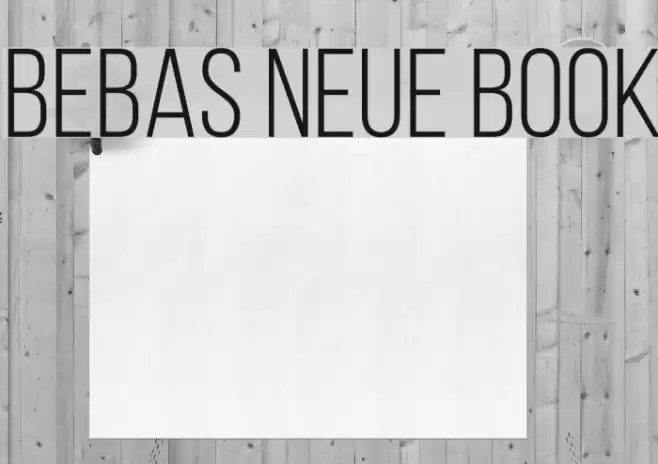 Bebas Neue Book Fonte examples