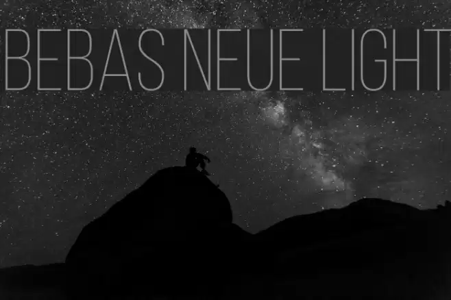 Bebas Neue Light Font examples