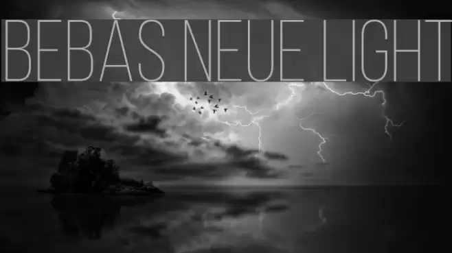 Bebas Neue Light Font examples