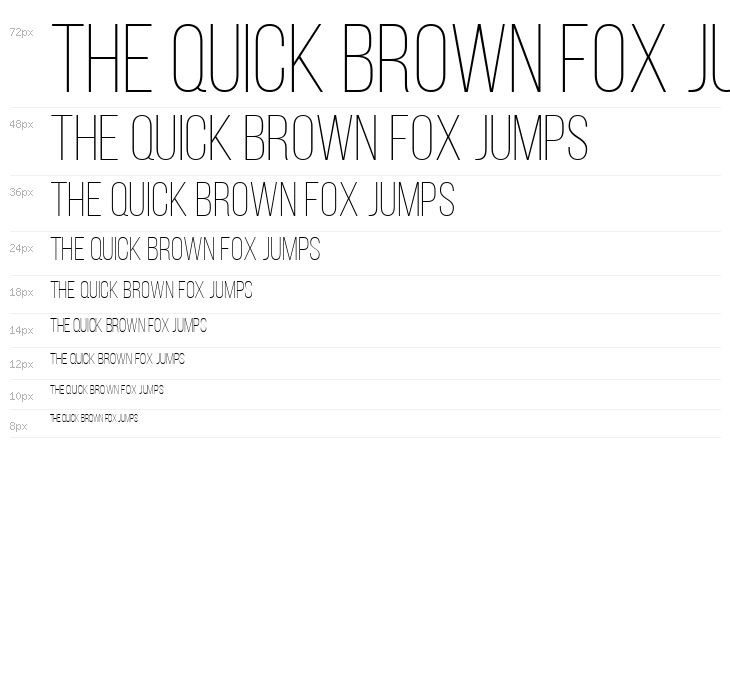 Bebas Neue Light Waterfall