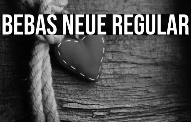 Bebas Neue Regular Font examples