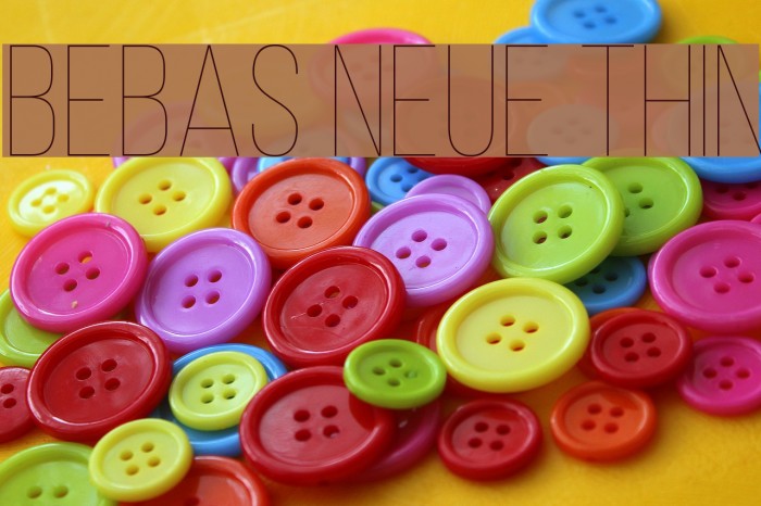 Bebas Neue Thin Font examples