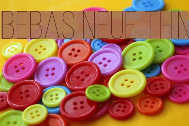 Bebas Neue Thin Example 2