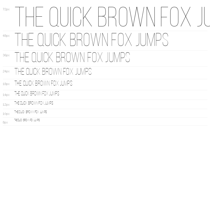 Bebas Neue Thin Waterfall