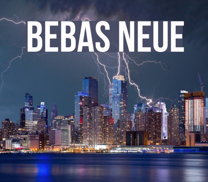 Bebas Neue Font examples