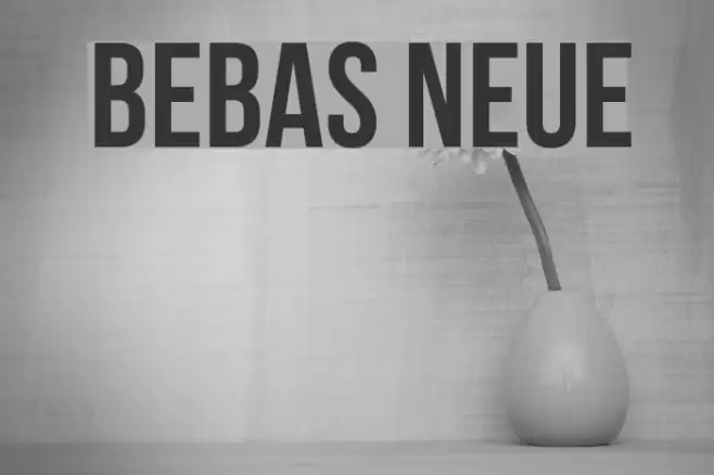 Bebas Neue Font examples