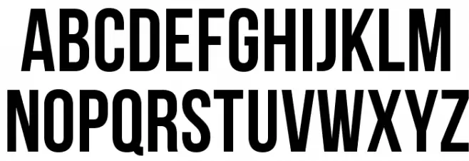 Bebas Neue Font LOWERCASE
