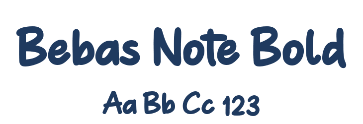 Bebas Note Bold Font Preview