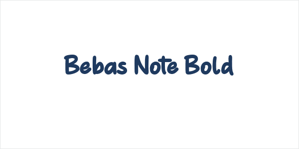 Bebas Note Bold Logo