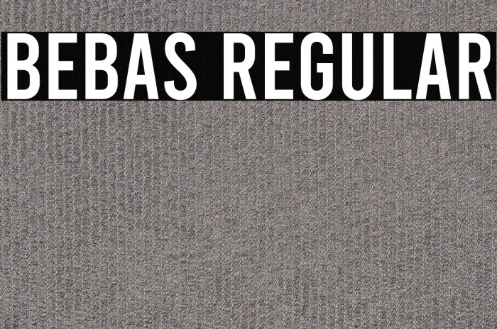 Bebas Regular Example 1