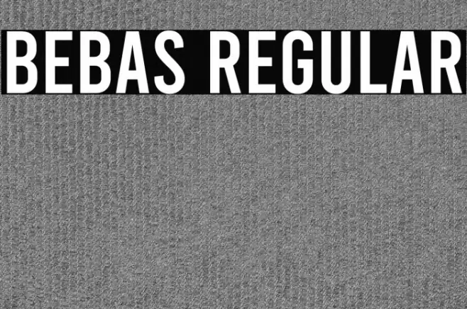 Bebas Regular Fuentes examples