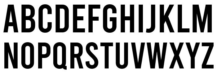 Bebas Regular Font LOWERCASE