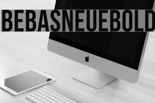 BebasNeueBold Font examples