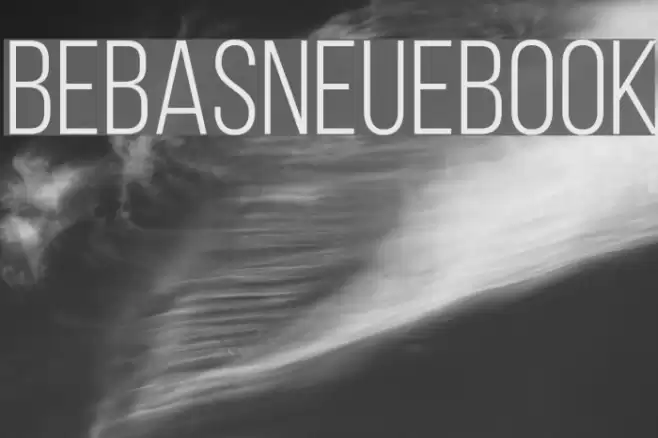 BebasNeueBook Font examples