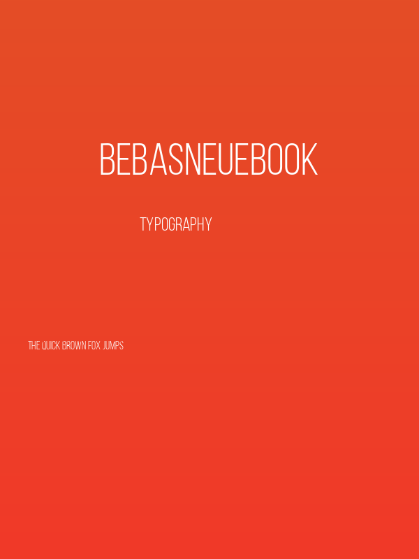 BebasNeueBook Poster