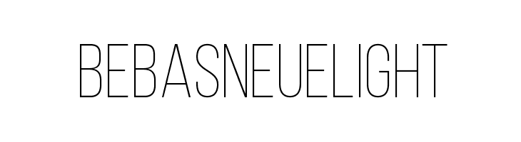 BebasNeueLight Font
