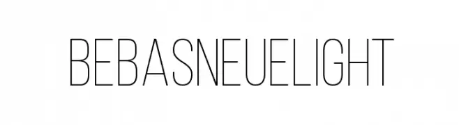 BebasNeueLight  Fuentes Gratis Descargar