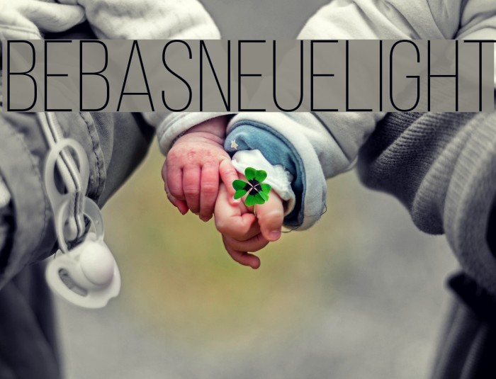 BebasNeueLight Font examples