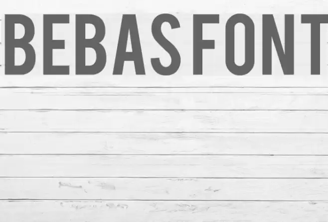 Bebas Font examples
