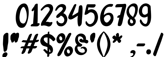 Bebast Font OTHER CHARS