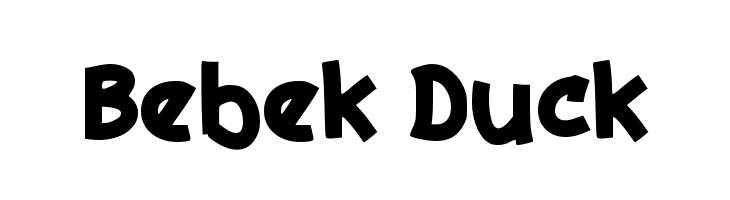 Bebek Duck  Free Fonts Download