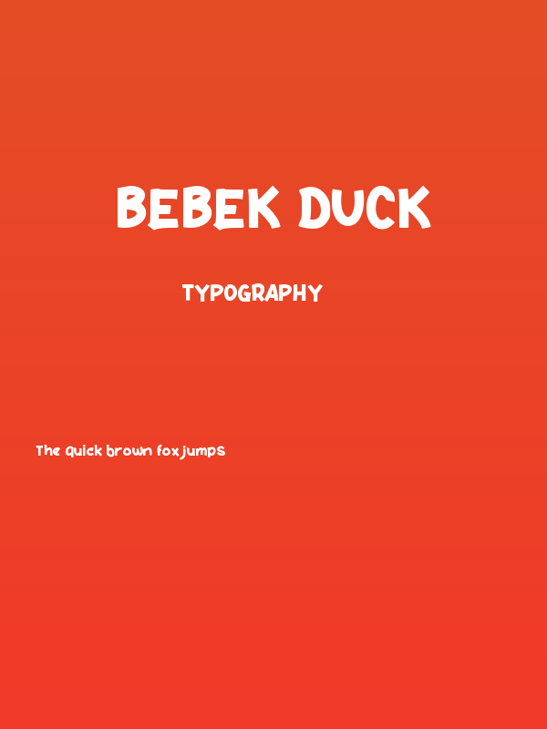 Bebek Duck Poster