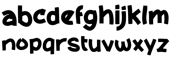 Bebek Duck Font LOWERCASE