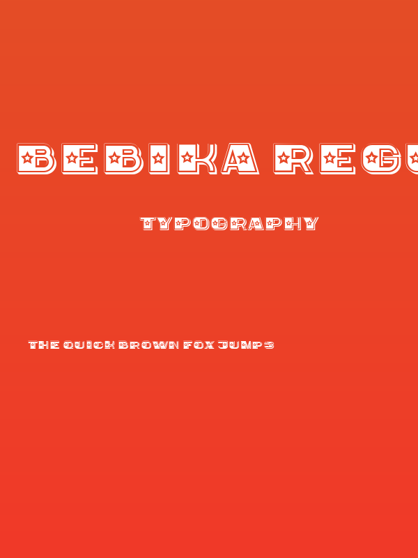 Bebika Regular Poster