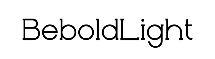 Bebold Light  Frei Schriftart Herunterladen