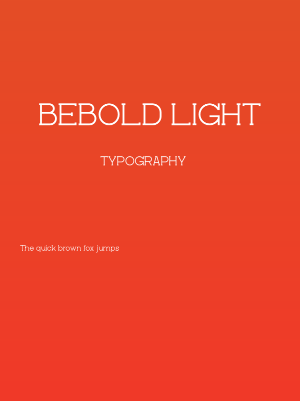 Bebold Light Poster