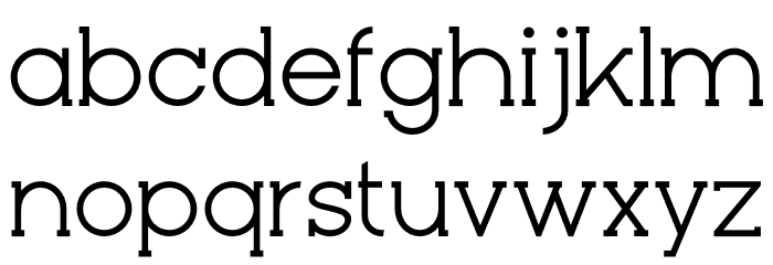 Bebold Light Font LOWERCASE
