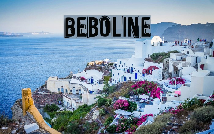 Beboline Шрифта examples