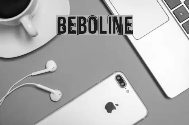 Beboline Шрифта examples