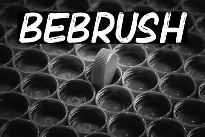 Bebrush Font examples