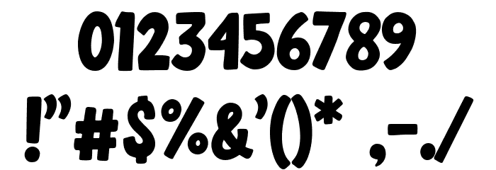 Becak Font OTHER CHARS