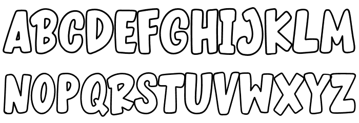 BecakOutline Font - FFonts.net