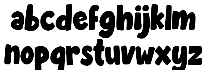 Becak Font LOWERCASE