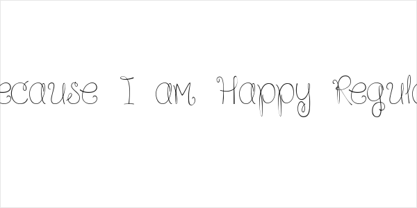 Because I am Happy Regular Logo