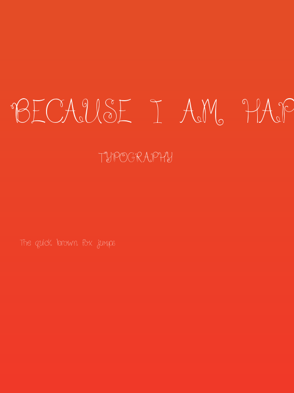 Because I am Happy Regular Poster