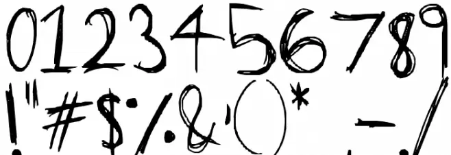 Because I say so Font OTHER CHARS