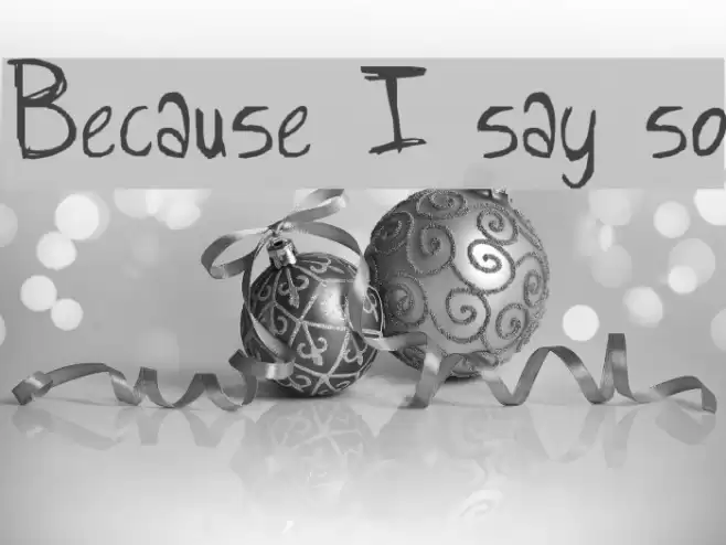 Because I say so Font examples