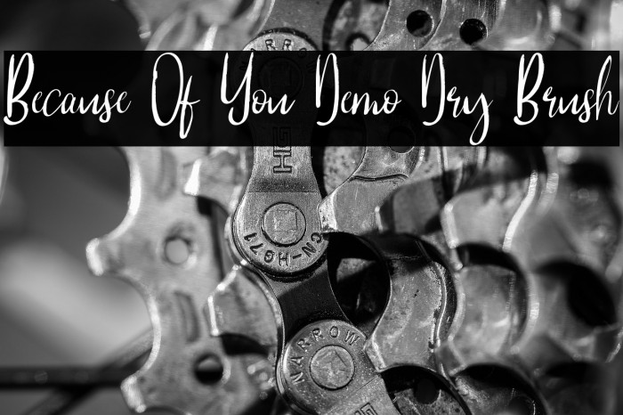 Because Of You Demo Dry Brush Example 2