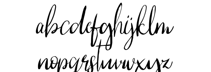 Because Of You Demo Dry Brush Font LOWERCASE