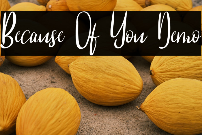 Because Of You Demo Example 2