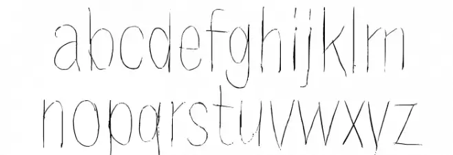 Because the night Font LOWERCASE