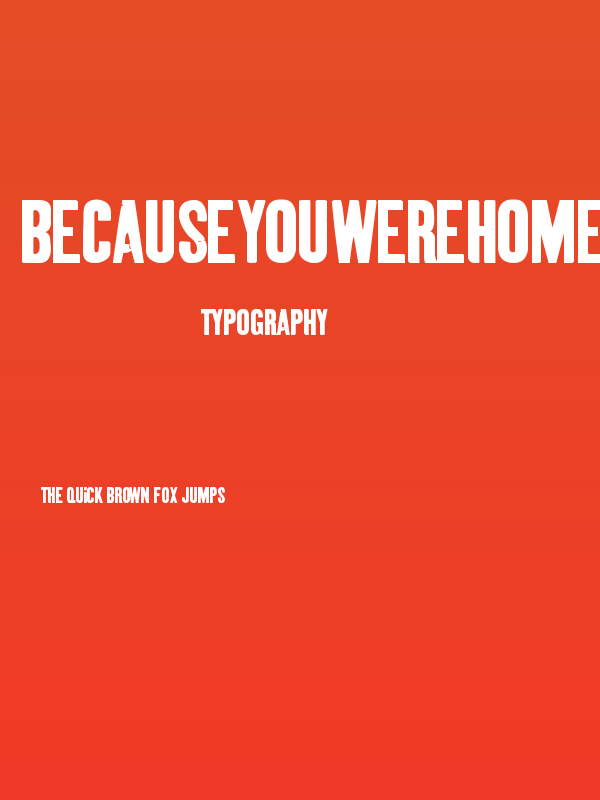 BecauseYouWereHome Poster
