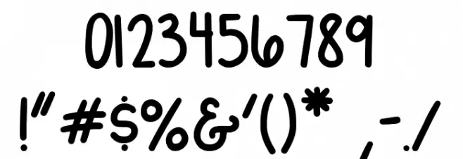 Becca & Perry script Font OTHER CHARS