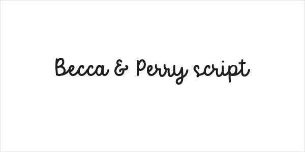 Becca & Perry script Logo