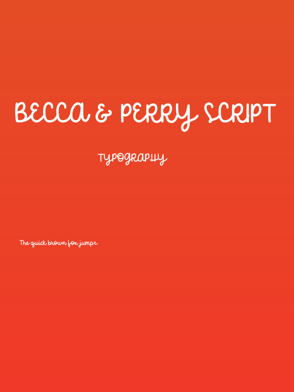 Becca & Perry script Poster