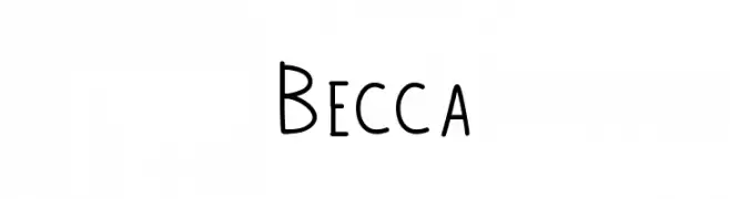 Becca  Скачать бесплатные шрифты